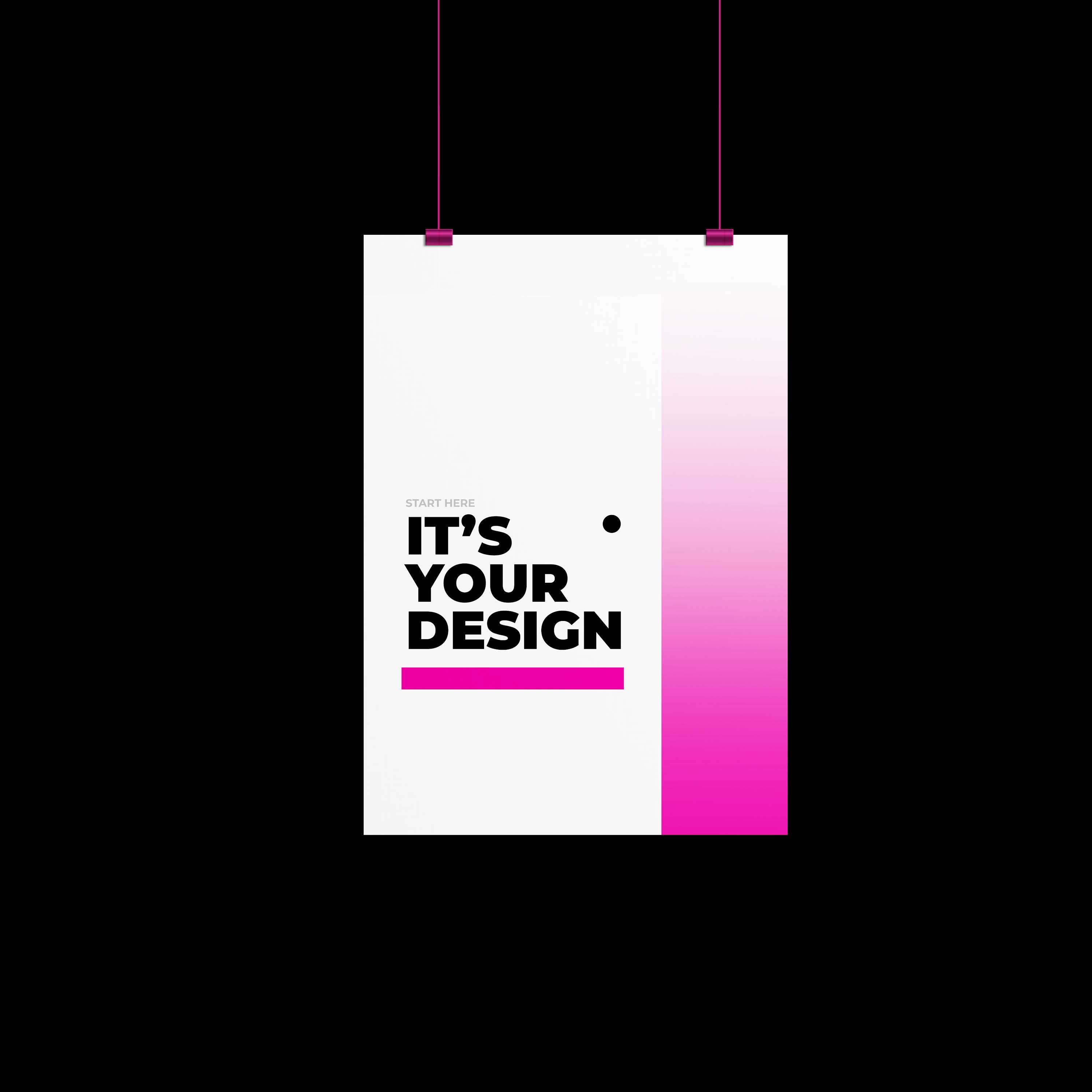 100LB Gloss Book with AQ Posters - Full Color One Side Only